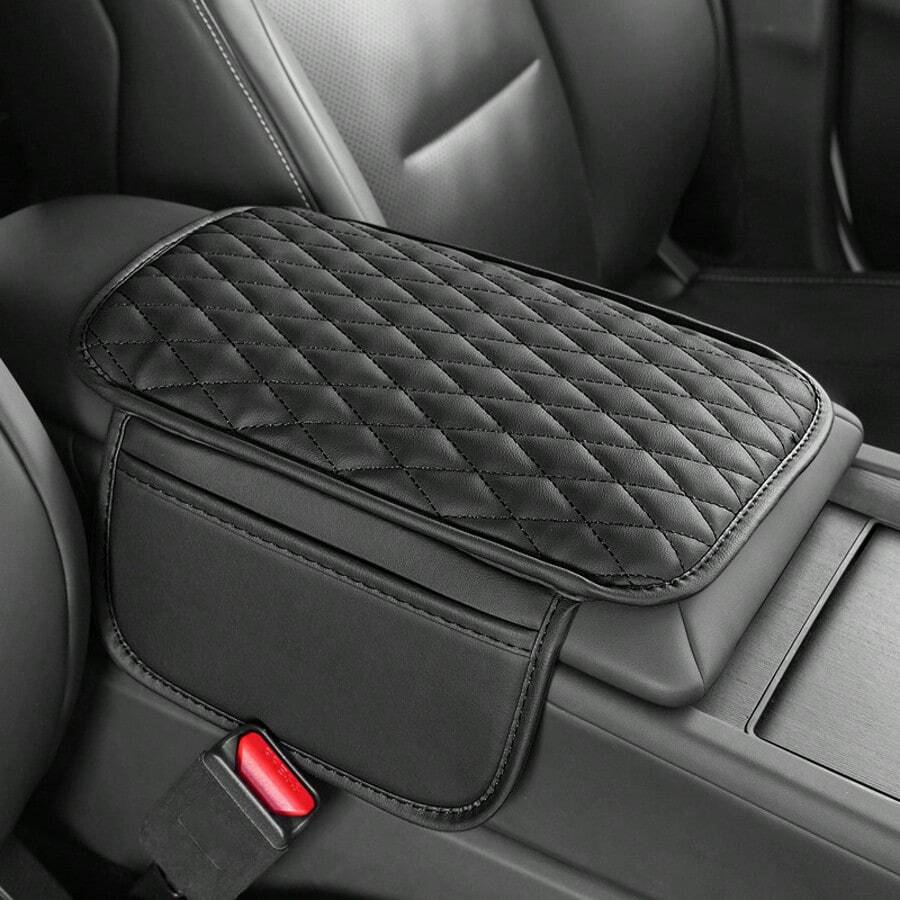 汽车扶手垫中央控制台汽车扶手箱保护套肘部保护垫带侧储物袋女士收纳旅行必需品返校宿舍收纳秋季装饰