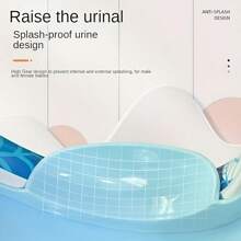 Weiches Kinder-Toilettentrainingsset mit Griffen - abnehmbares Kissen, Cartoon-Design für Jungen & Mädchen