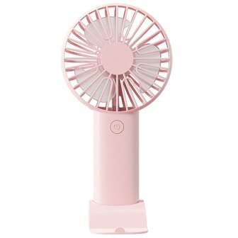 Ventilateur portable à main, fonctionnant sur batterie rechargeable, petit ventilateur portable USB avec support de téléphone. Ventilateur de bureau mini, ventilateur personnel mini pour l'extérieur, les voyages, le maquillage, la maison, le bureau, le camping