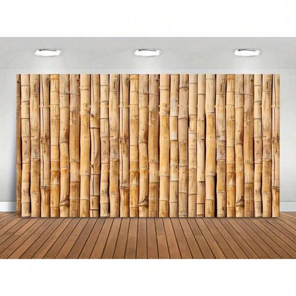 1PC Bamboo Background Party Background Photo Prop, Banner Decoration, Party Home Decoration, Party Wall Decoration, Party Background Decoration, Party Decoration Supplies