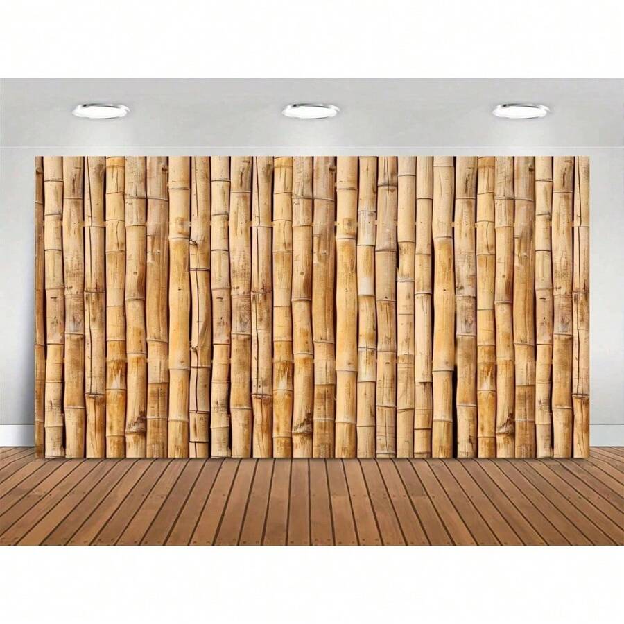 1PC Bamboo Background Party Background Photo Prop, Banner Decoration, Party Home Decoration, Party Wall Decoration, Party Background Decoration, Party Decoration Supplies