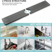 Wasserhahnmatte für Küchenspüle, Diatomit-Ablage für schnell trocknende Steinspülen, super saugfähig, verhindert feuchtigkeitsspendende Aufbauung – Wasserhähne-Splash-Schutz für Badezimmertheke, Küche