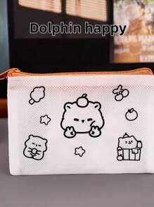Nova bolsa pequena feita à mão com grafite de capivara, bolsa para guardar moedas faça você mesmo, bolsa de armazenamento com porta-cartões pintado de alta qualidade, bolsa de armazenamento durável feita por você mesmo