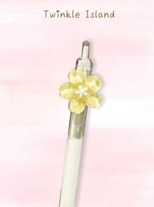 1 Stück koreanischer Stil süßer und modischer transparenter Blumen Muster Gelschreiber, Unterschriftsschreiber, schnell trocknend und glatt schwarz, 0,5 mm Stiftmine, geeignet für Studenten, Büros, Bürobedarf, Prüfungen, Bibliotheken, Krankenhäuser, Ärzte, Krankenschwestern, Familien, Prüfungen, Schulen, Lehrer, geeignet als Geschenk für Freunde, Mitschüler, Familienmitglieder, Kinder, Geschwister und zur Vorbereitung von Büromaterial, Rückkehr zur Schule