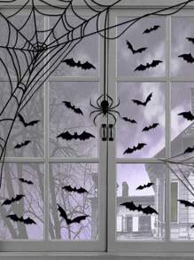 Fake Plastic Halloween Wall Decor Bat, 28/56/120 Waterproof Black 3D Bat, Outdoor Halloween Decor, Halloween Decor, Room Decor, Gothic, Christmas Decor, Furniture, Essential Decor, Party Bag Filler, Prank, Decorate Office, Desktop, Exterior, Halloween, Halloween, Evil, Picture Frame Dorm Essential, Decor, Gift, Fall Decor, Fall Home Decor, Home Decor Living Room