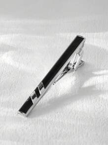 1/4 PCS Tie Tack Pins Tie Clips For Men Father's Day/Valentine's Day Gift Silver Necktie Bar Pinch Clip Set 2.3 Inch Metal Clasps Business Professional Fashion Designs