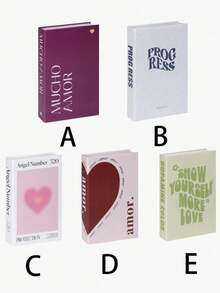 北欧风仿真书,装饰道具,适用于书架、客厅橱柜,创意展示模型,简约现代北欧风仿真书装饰道具,创意客厅书架装饰,客厅装饰仿真书,家居装饰仿真书,咖啡桌书籍(非储物用途) - 彩色 - 查看 7