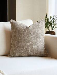 1pc High Precision Chenille Jacquard Throw Pillow Cover (No Insert), Modern Fashion High Precision Chenille Jacquard Cushion Cover, Suitable For Home, Sofa, Bed Decor, All Season