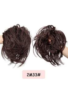 6英寸凌乱直发发髻接发马尾辫带弹性橡皮筋高髻马尾接发合成接发女士自然蓬松马尾辫日常节日万圣节使用热销 - 彩色 - 查看 13