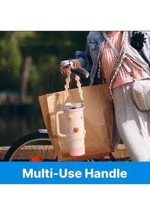 2 piezas Compatible con accesorios para vasos 1 pieza Anillo de taza de goma, 1 correa para botella de agua, para accesorios de vasos de botella 12oz 16oz 20oz 24oz 30oz 32oz 40oz Tr con asa, rosa blanco negro morado azul