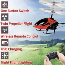 Remote Control Hovering Helicopter, Rechargeable RC Drone, Mini Interaction Airplane Toy, Fun Birthday Or Holiday Gift