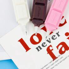 1/3/10pcs Chocolate Black Refill Ballpoint Pens, Cartoon Realistic Food Writing Pens, Learning Stationery, Cute Wearable Pendant Ballpoint Pens,For School Supplies,Back To School