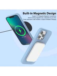 1个奢华液态硅胶手机壳，兼容 17 Air 16 E 11 13 12 14 15 Pro Max Plus，保护套 - 火龍果色 - 查看 6