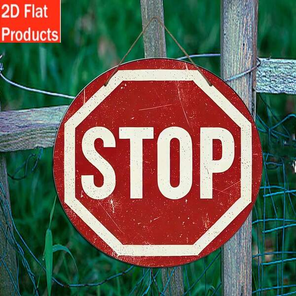 2D Flat 1/4pcs Durable Wooden "No Parking" Sign With Symbol, Easy To Install, Suitable For Outdoor Use, Durable Wooden Outdoor Sign