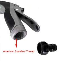 Multifunctional High-Pressure Car Washing Water Gun With Spray Bottle, Suitable For Motorcycles, Families And Gardens-Durable Long-Rod Nozzle, Efficient Cleaning And Irrigation.