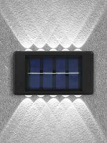 太阳能户外庭院灯、家用壁灯、墙壁装饰、上照灯和下照灯氛围壁灯、4/6/8/10/12/16 LED 凸壁灯，内置电池
