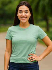 Women T-Shirts - Mint Green - View 3