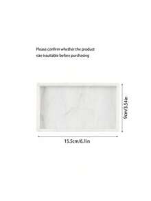 Bandeja de silicone para banheiro, bandeja de armazenamento com design multifuncional, adequada para penteadeira, pia, organizador de penteadeira, armazenamento de caixa de descarga - Mármore branco - Multicolorido - Ver 11