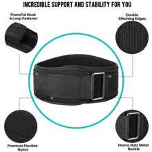 1pc EVA Gym Weightlifting Belt, Adjustable Waist Back Support, Hook-And-Loop Closure, Hand Wash Only, Uncharged, For Squat Dumbbell Barbell Deadlifts Training Fitness Exercise Waist Belt Suitable For Workout Home Sports And Walk Waist Trimmer And Exercise Waist Belt