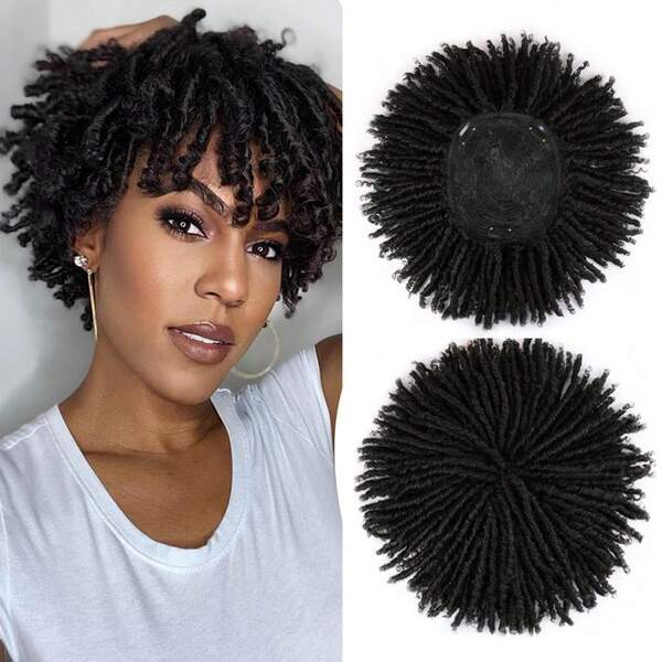Dreadlock Topper For Women Synthetic Afro Twist Hair Top For Thinning Hair
