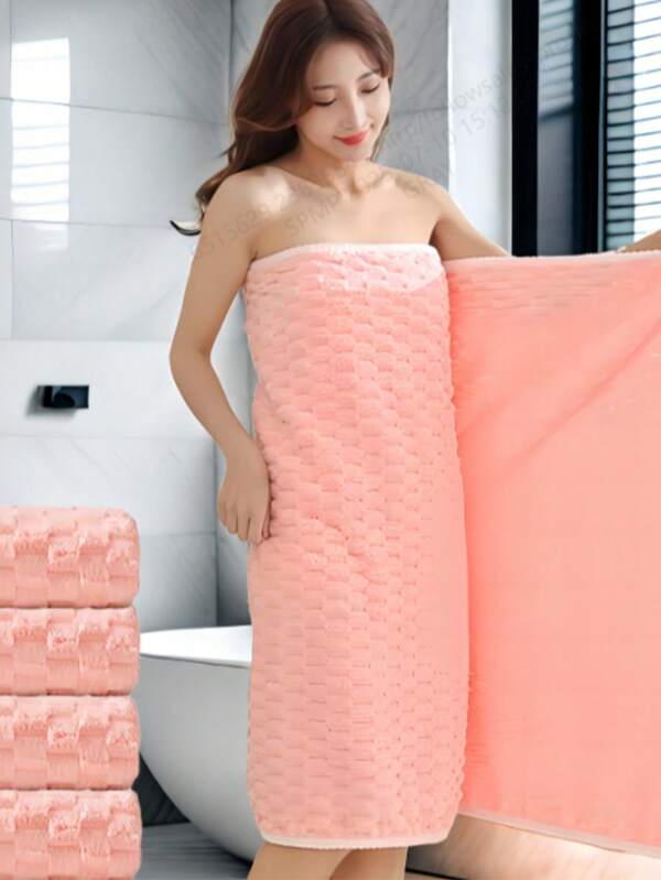 4pcs Highly Absorbent & Quick Dry Microfiber Bath Towel Set - Soft Spa-Like Experience, Ideal For Gym, Spa, Sports, Bathroom Essentials - Great Gift For Valentine's Day, Easter, Christmas - 100% Polyester