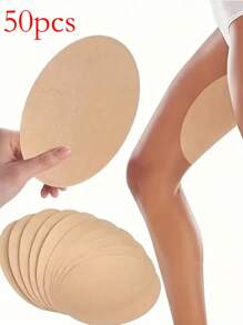 50/20/10 piezas de parches antifricción para mujer - Almohadilla de ropa interior sin costuras ultrafina, transpirable, Elastic, parche de protección de piernas ligero beige autoadhesivosive. Parche reductor de presión y anti adecuado para deportes, correr, ciclismo, almohadillas cómodas y de desgaste para las rodillas