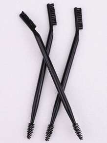 1pc Double-Headed Mascara Comb & Spiral Eyebrow Brush, Grooming Tool For Separated & Trimmed Eyebrows, Portable Beauty Makeup Brush