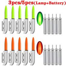 3件/5件（灯+电池）夜钓电子LED发光竿，发光棒CR425电池，高能见度夜钓配件 - 彩色 - 查看 1