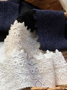 1 Yard Lace Embroidery, Water-Soluble Lace Accessories, Handmade DIY Clothing, Skirt Hem Decoration Border, 9cm