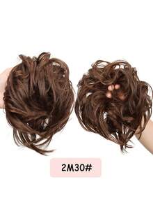 6英寸凌乱直发发髻接发马尾辫带弹性橡皮筋高髻马尾接发合成接发女士自然蓬松马尾辫日常节日万圣节使用热销 - 彩色 - 查看 16