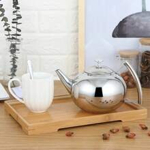 Silver Gold Colors 1.5L/2L Teapots Stainless Steel Water Kettle Hotel Tea Pot With Filter Hotel Coffee Pot Restaurant Tea Kettle