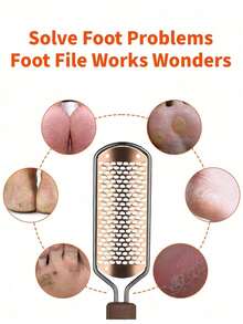 Lima para os pés, esfoliante para os pés, pedicure - removedor de calos para os pés, ralador profissional, raspador para os pés, removedor de calos, removedor de pele morta e rachada para pés secos e molhados - Multicolorido - Ver 5
