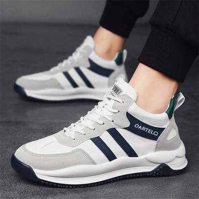 2025新款男士休闲复古软底防滑透气厚底跑步鞋，建议宽脚订购大一码