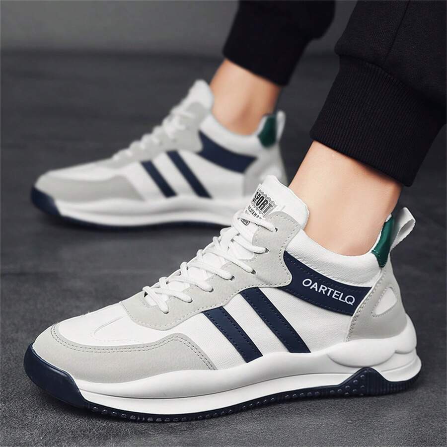 2025 New Men's Casual Retro Soft Bottom Anti-Slip Breathable Thick Sole Running Sneakers, Recommend Ordering One Size Up For Wide Feet - Green - View 1