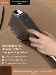 Portable Hand-Held Steam Iron For Home Use; Small, Convenient, And Versatile Dry And Wet Ironing Device - UK Plug(220-240V) - View 10