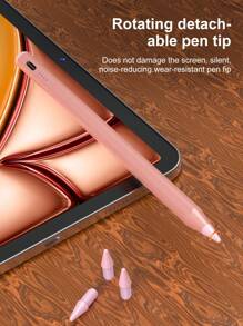 Lápiz stylus compatible con iPad (A16) de 11 pulgadas de 11.a generación 2025 con indicadores de energía LED, compatible con versiones de iPad de 2018 a 2025, diseño de punta reemplazable, incluye cable Tipo C para iPad de 10.a generación, doble toque en la parte superior del stylus para encender/apagar con iPad 9.a