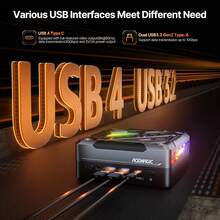 ACEMAGIC AM18 Mini Gaming PC, AMD Ryzen 7 8845HS (8C/16T, Up To 5.1GHz),32GB Dual Channel DDR5 1TB PCle 4.0 M.2 SSD, Mini Computer AMD Radeon 780M,Dual 2.5G LAN/WiFi 6/BT5.2/8K Triple Display Micro PC - 查看 5