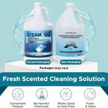 Steam &Amp; Go Demineralized Water - Multisurface Cleaner, PVC-Free Ready-To-Use For Mops &Amp; Floor Steamers - Ideal For Kitchen, Bathroom, &Amp; Home Surfaces - Clean Ocean Scent - 128 Fl Oz (1 Gal)