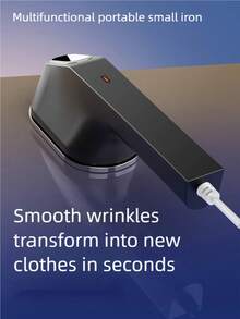 Portable Hand-Held Steam Iron For Home Use; Small, Convenient, And Versatile Dry And Wet Ironing Device - UK Plug(220-240V) - View 8