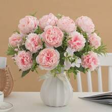 1 PIEZA/3 PIEZAS/30 PIEZAS Flores artificiales - Peonía de seda, plantas falsas, decoración del hogar, comedor, sala de estar, jardín exterior, regalos del Día de la Madre, regalos de cumpleaños, regalos de temporada de graduación, temporada de bodas, el arte de insertar flores, props de fotografía, otoño, primavera, jarrón, pared de flores, corona de flores, ramo de novia, decoración de boda, materiales DIY para corona de flores, materiales de decoración de fiesta de cumpleaños, accesorios de decoración del hogar, Día de San Valentín.