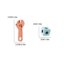 1 Pc A Complete Set Of Children's Wooden Block Toolbox Assembly, Screw Screwing, Children's Toys, Educational Hand Drill Assembly And Disassembly Play - Multicolor - View 7