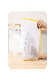 1pc High Temperature Resistant Ironing Cloth, Featuring Heat Insulation And Ironing Functions. Made Of Mesh Fabric Suitable For Various Clothing Materials, Can Be Used As Iron Mat Or Ironing Net. Effectively Insulates High Temperature To Prevent Clothing Damage Or Discoloration, Lightweight And Breathable Without Affecting Ironing Effect, Convenient Storage Without Occupying Space. A Practical And Useful Item For Clothing Care. Random Color And Style.