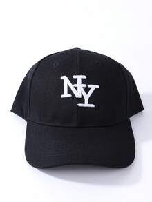 Șapcă de baseball pentru femei, culoare solidă, brodată cu literă NY, elegantă și versatilă, potrivită pentru primăvară, vară, toamnă, sporturi în aer liber și uz zilnic, 1 buc. - Broderie NY - Vizualizare 18