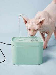 PETSIN 1 Peça Fonte de água para gatos com capacidade de 1,5L, simulação de torneira, filtro automático de impurezas, alimentado por USB e adequado para gatos, cães pequenos, pássaros e outros animais de estimação.