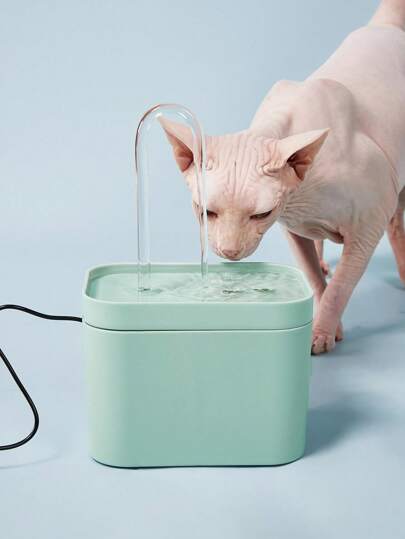 PETSIN 1 Peça Fonte de água para gatos com capacidade de 1,5L, simulação de torneira, filtro automático de impurezas, alimentado por USB e adequado para gatos, cães pequenos, pássaros e outros animais de estimação.