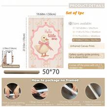 1 件粉色婴儿房印花，趣味婴儿房装饰印花，粉色女婴房装饰，粉色印花，女孩房画廊墙面艺术，儿童房装饰，数码印花。温馨小精灵女婴。婴儿必需品。婴儿房装饰。 - 彩色 - 查看 25