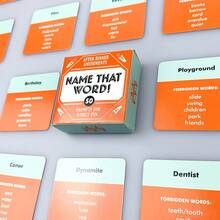 1套（迷你版）桌游卡牌 - 智慧与运气的较量，快速思考，快速表达！如果你的同伴猜对了，你就得1分！专属桌游卡牌，节日娱乐好帮手 - 橘色 - 查看 6