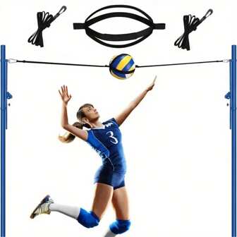 1 Set Volleyball Training Assistant - Easy-To-Use Practice Toss, Set And Hit Trainer For Beginner And Pro Solo Toss And Hit Training, Perfect Gift For Volleyball Enthusiasts, Beginner Volleyball Equipment | Volleyball Training | Durable Volleyball Equipment - Improve Beginner's Serve, Jump, Arm Speed And Strength, Sports And Outdoor Equipment