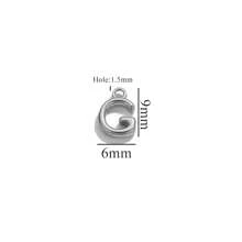 10pcs Stainless Steel Alphabet Pendants DIY Necklace Earrings Bracelet Jewelry Making Accessories
