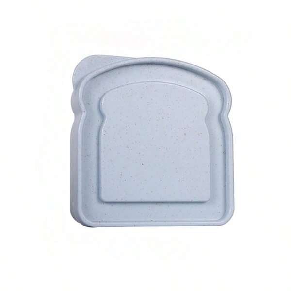 Sandwich Box, Plastic Toast Shaped Lid Lunch Box, Microwave And Dishwasher Available, Family Or Adult (Colorful), Back To School Essential